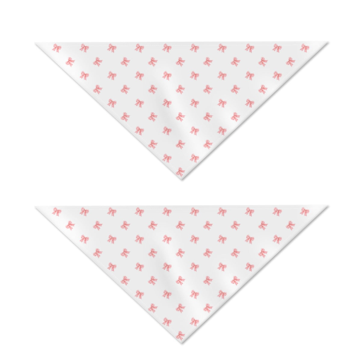 Pink Bow Dog Scarf