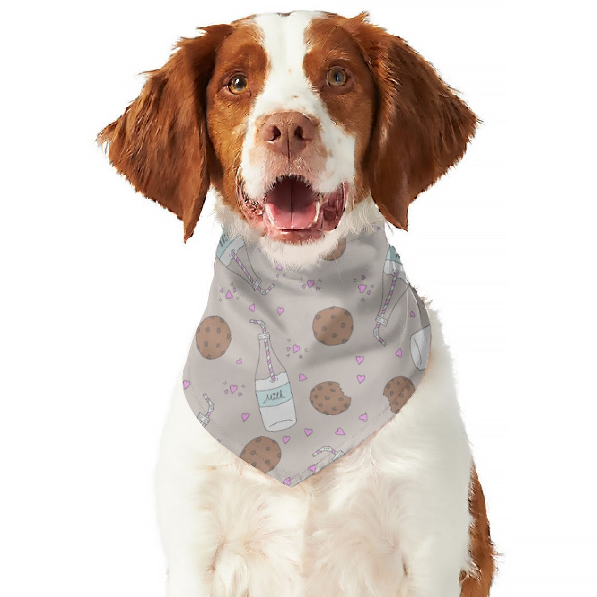 Milk and Cookies Dog Scarf