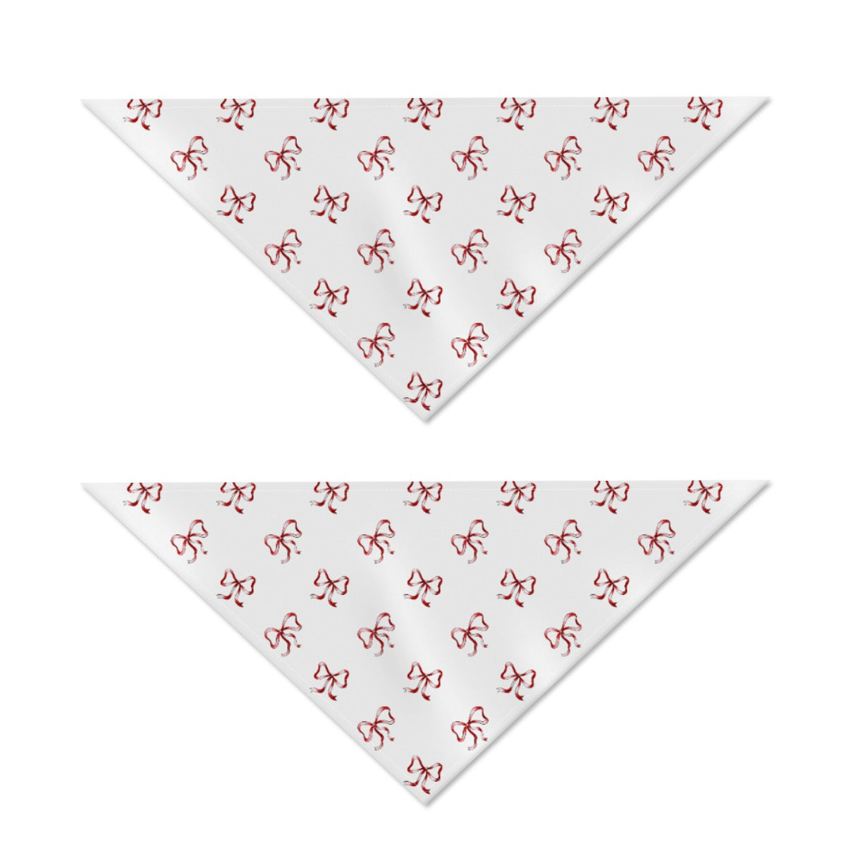 Red Bow Dog Scarf