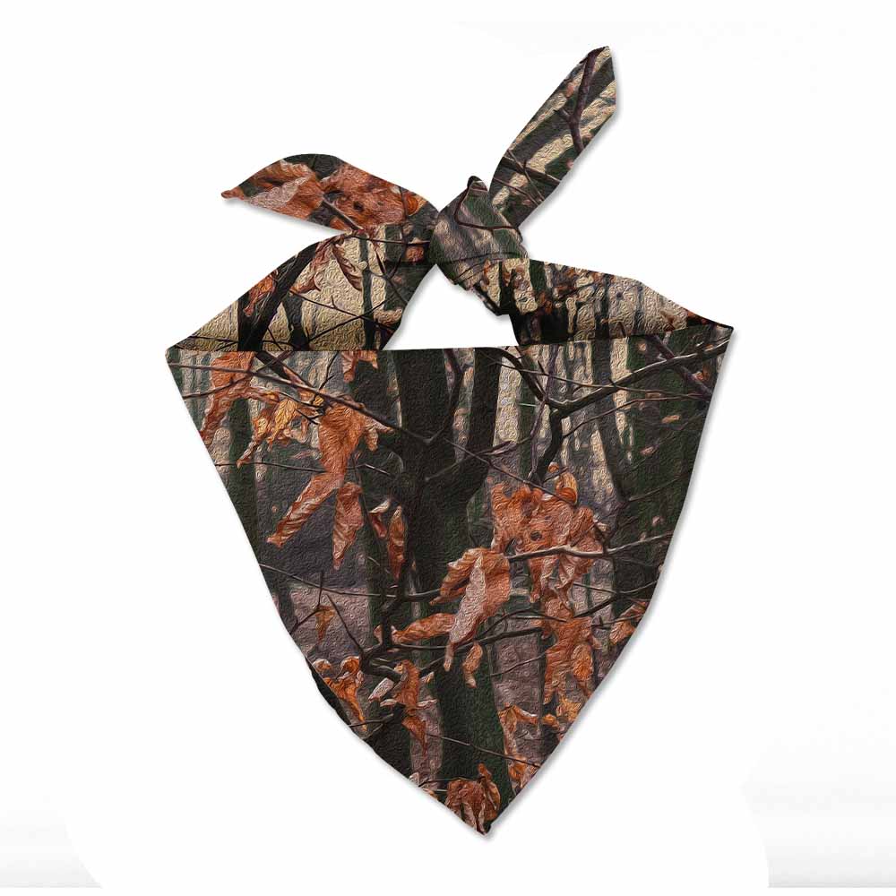 Autumn Camouflage Dog Scarf