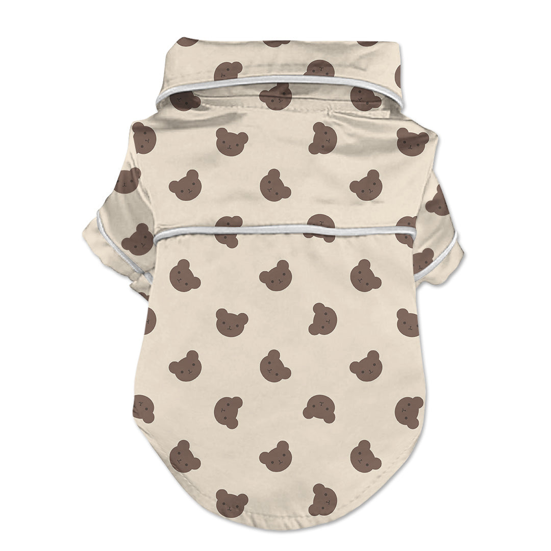 Teddy Bear Head Small Dog Pajama