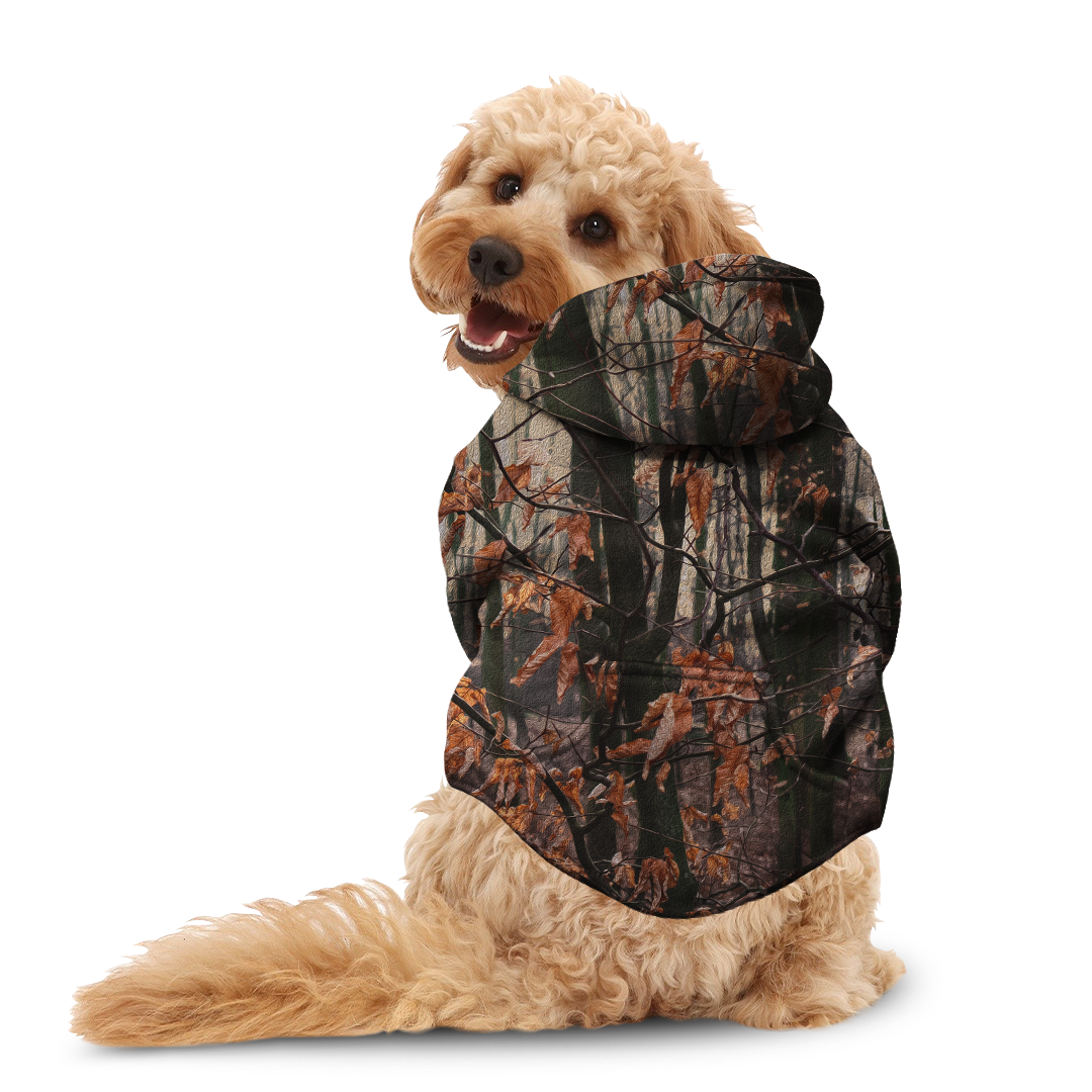 Autumn Camouflage Dog Hoodie