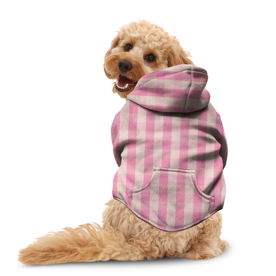 Checkered Pastel Dog Hoodie