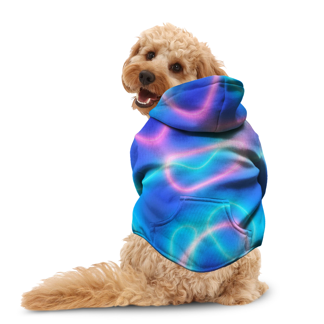 Neon Glow Dog Hoodie