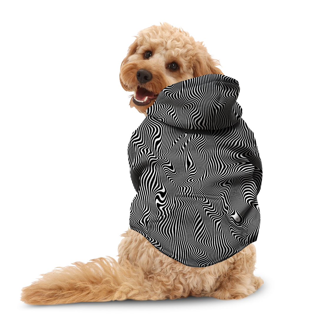 Trippy Wave Dog Hoodie