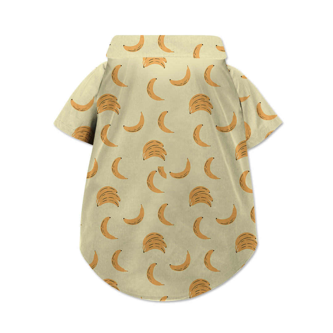 Banana Dog Hawaiian Button Up