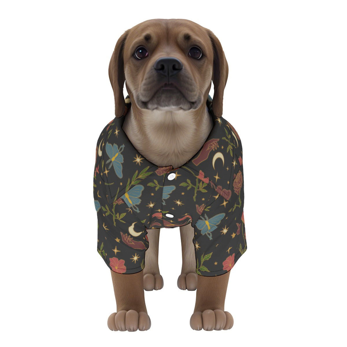 Magic Dog Hawaiian Button Up