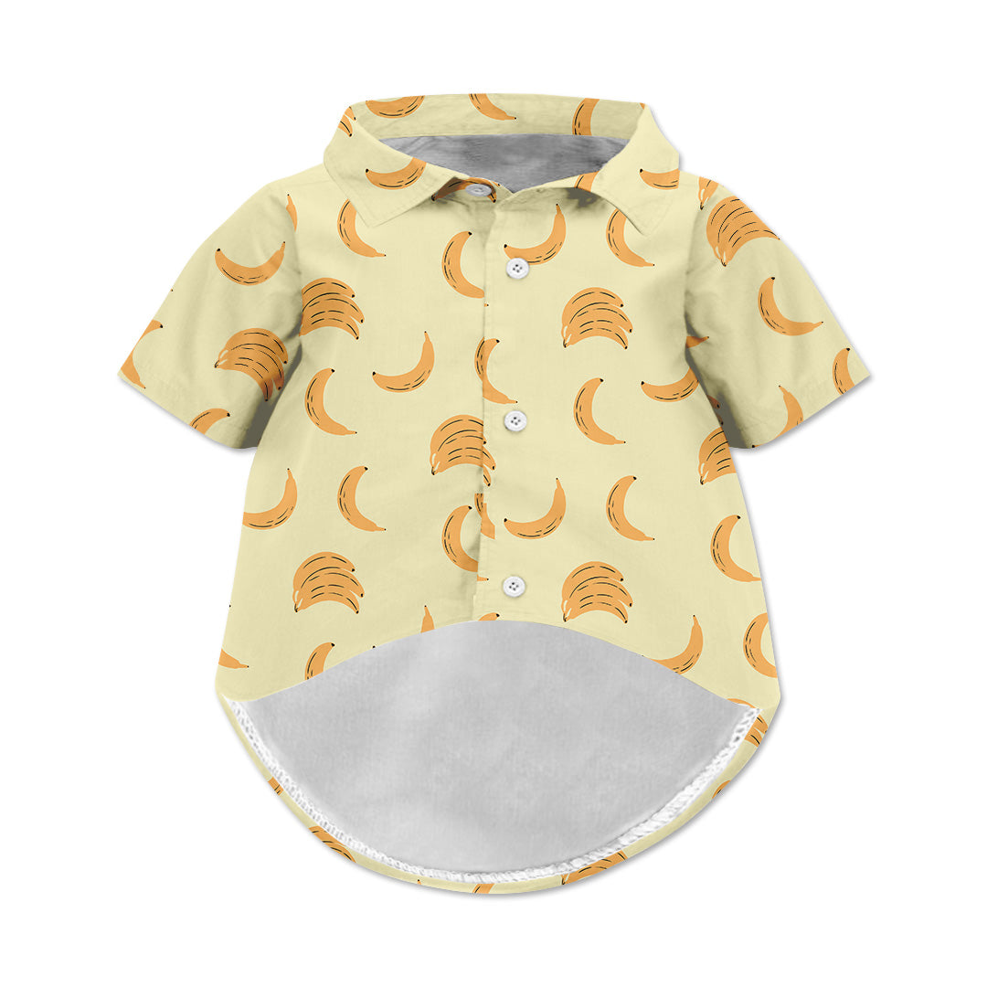 Banana Dog Hawaiian Button Up