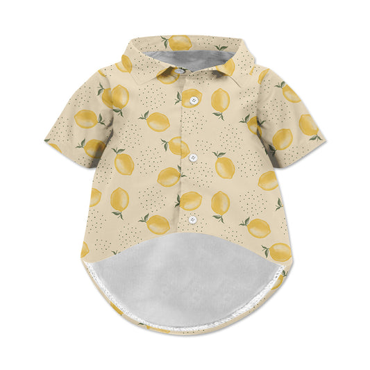 Lemon Dog Hawaiian Button Up