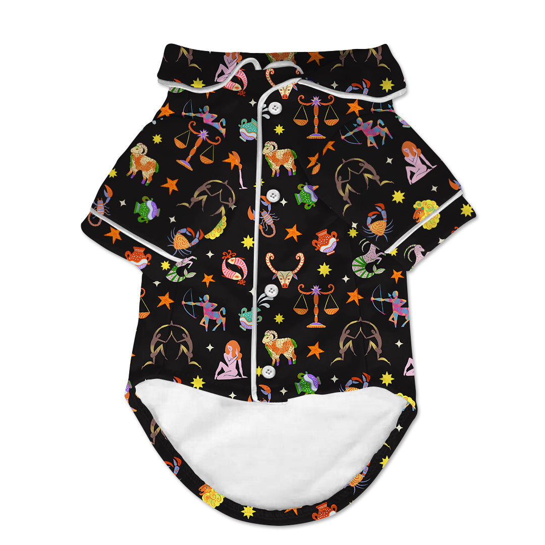 Zodiac Pattern Big Dog Pajama