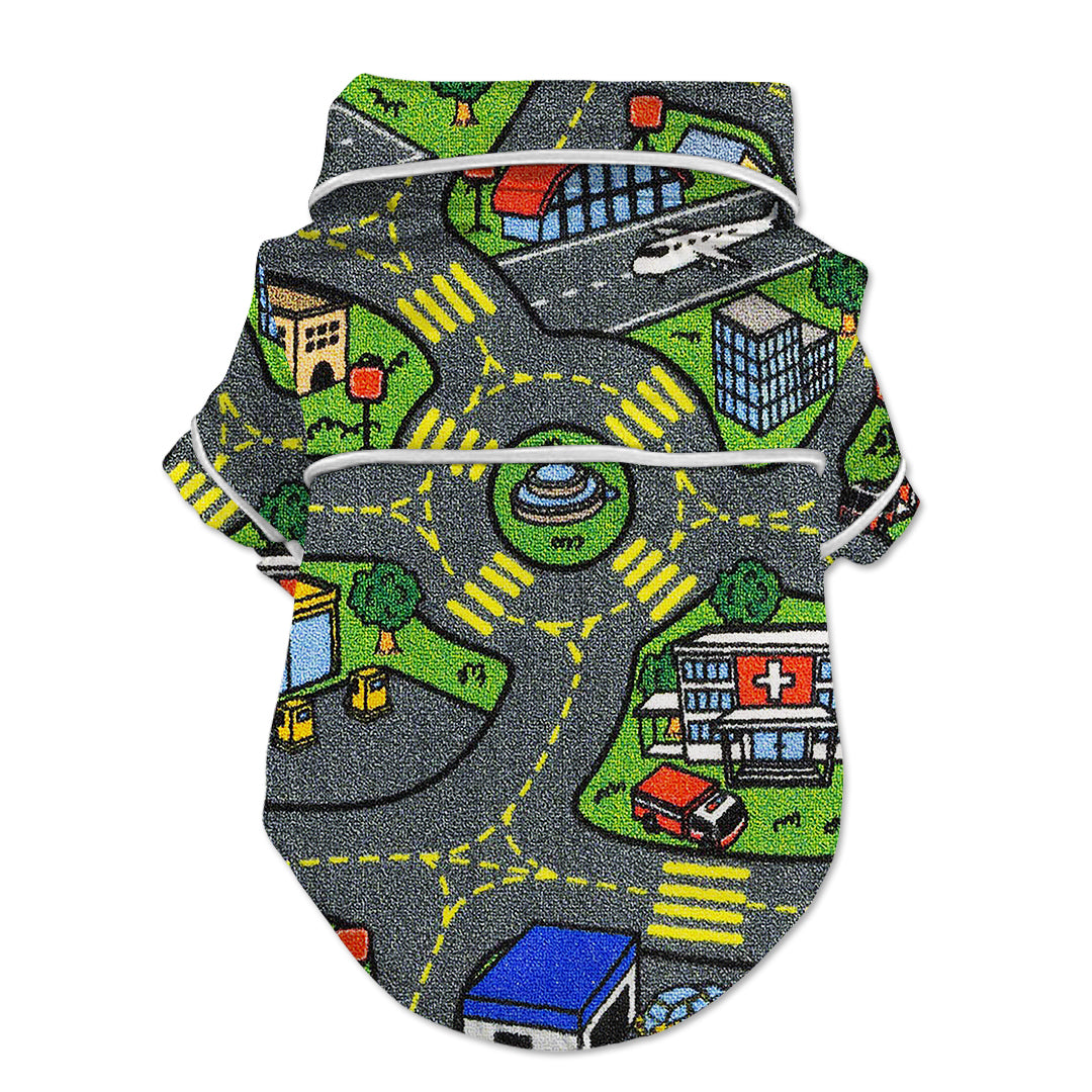 Car Map Small Dog Pajama