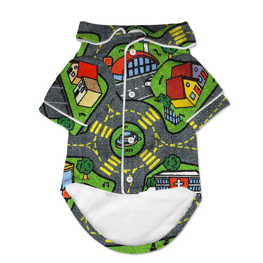 Car Map Small Dog Pajama