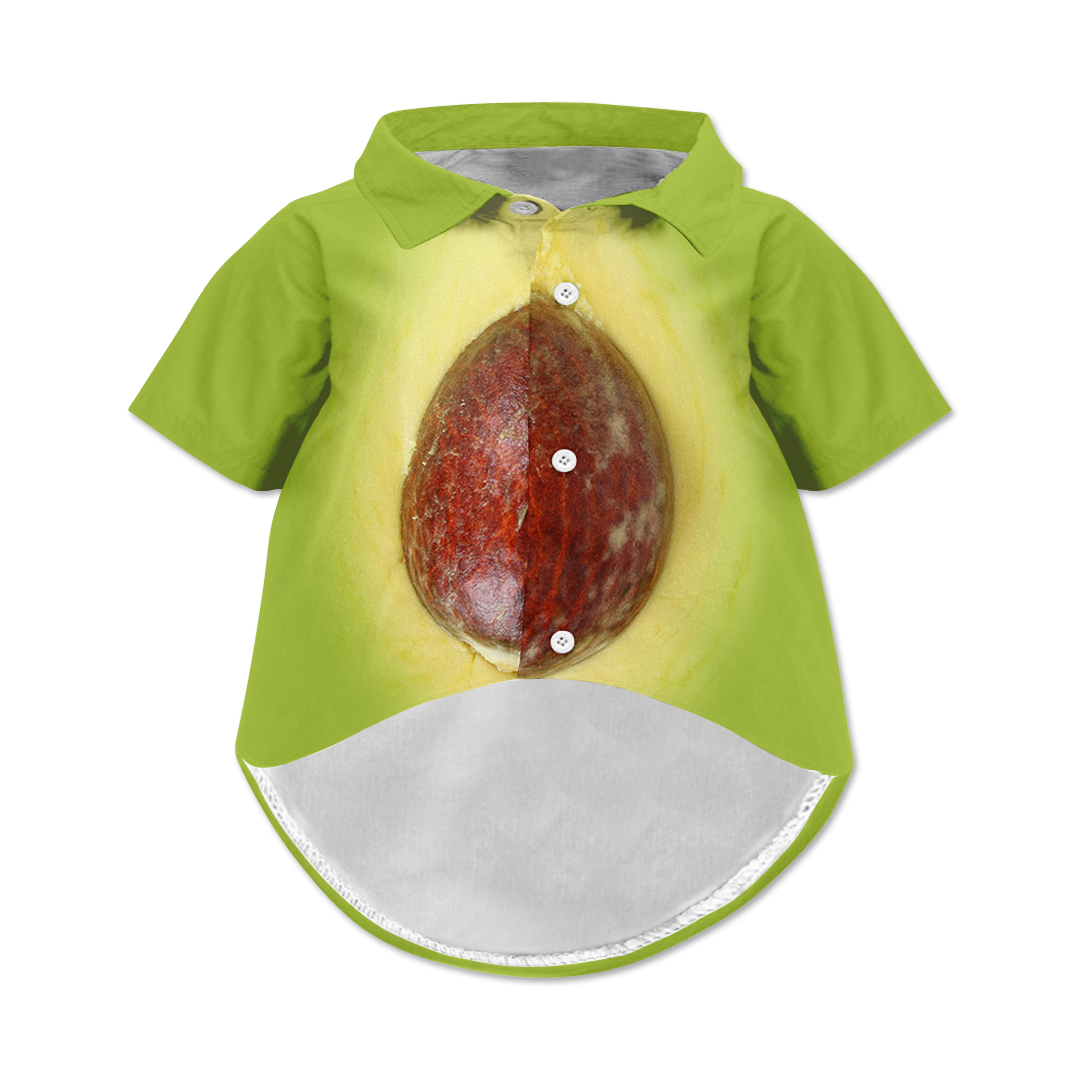 Avocado Dog Hawaiian Button Up