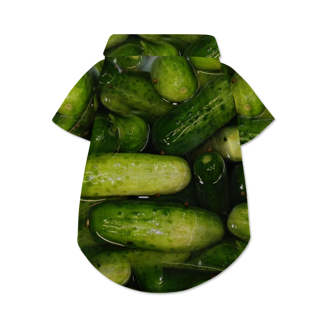 Pickles Dog Hawaiian Button Up