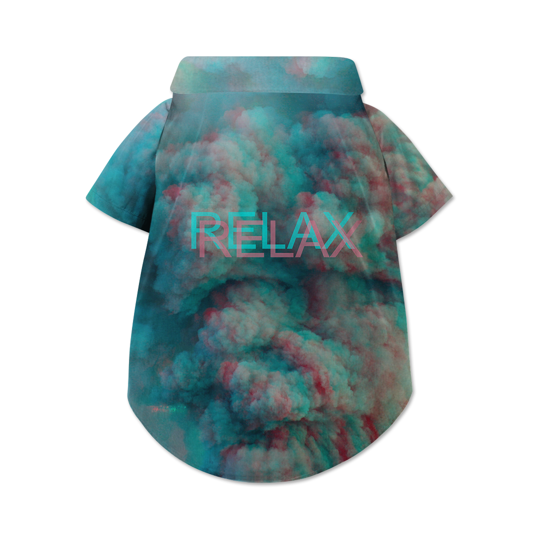 Relax Dog Hawaiian Button Up