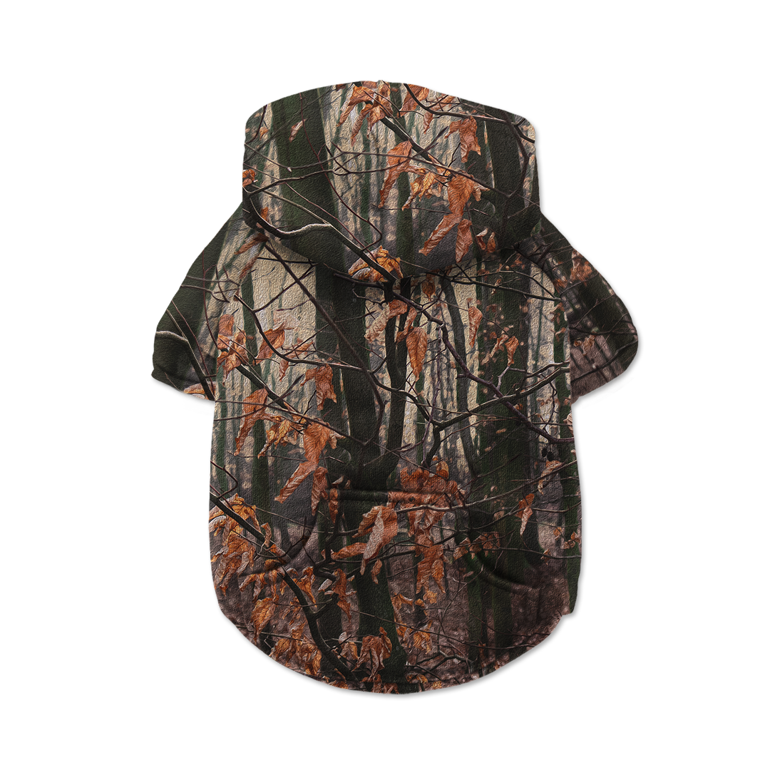 Autumn Camouflage Dog Hoodie