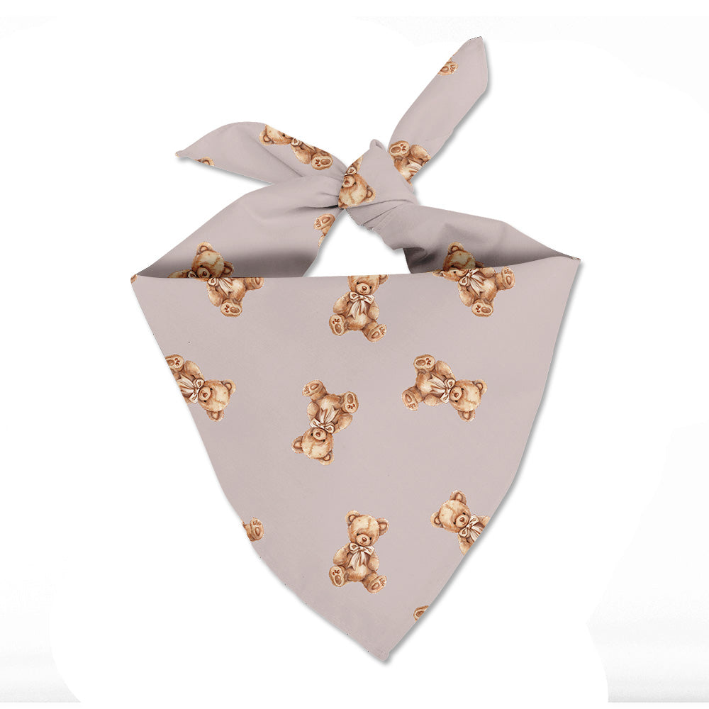 Teddy Bear with Bow Dog Scarf