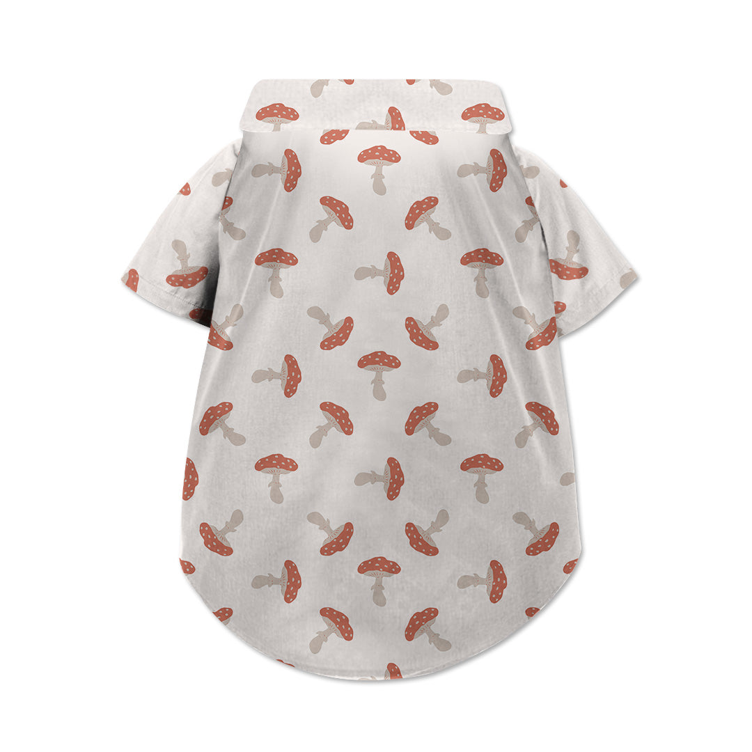 Mushroom Dog Hawaiian Button Up