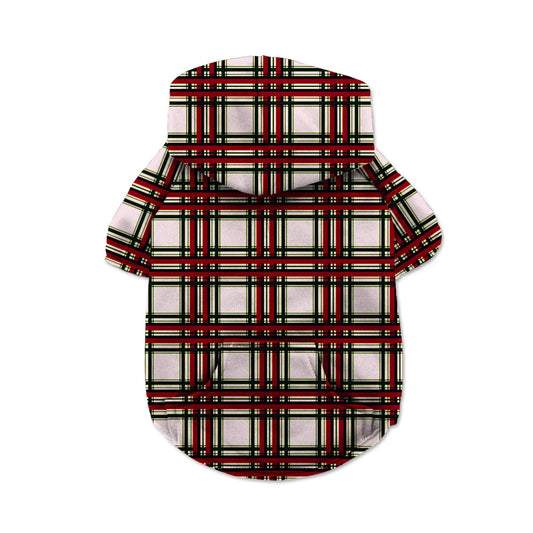 Checkered Pattern Dog Hoodie