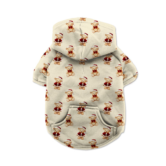 Christmas Teddy Bears Dog Hoodie