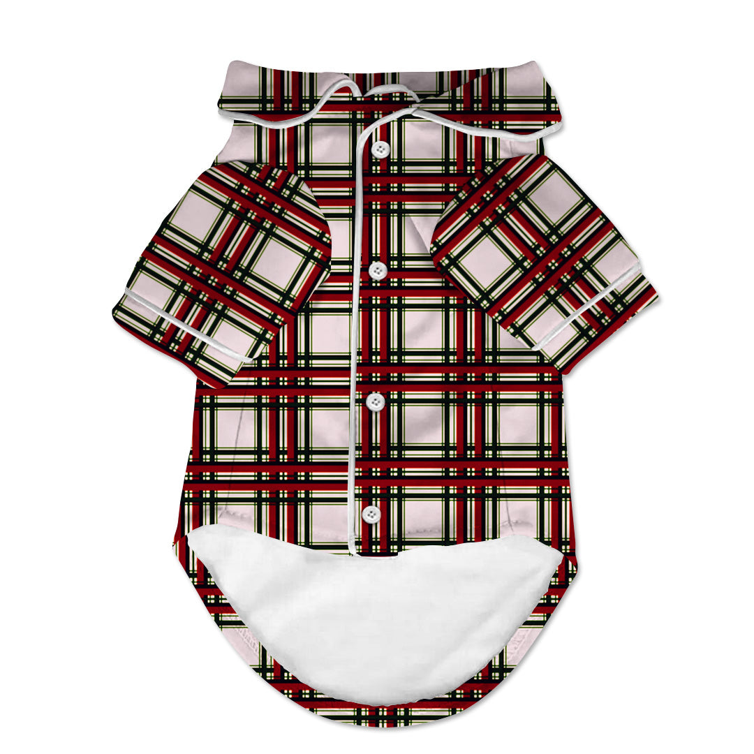 Checkered Pattern Big Dog Pajama