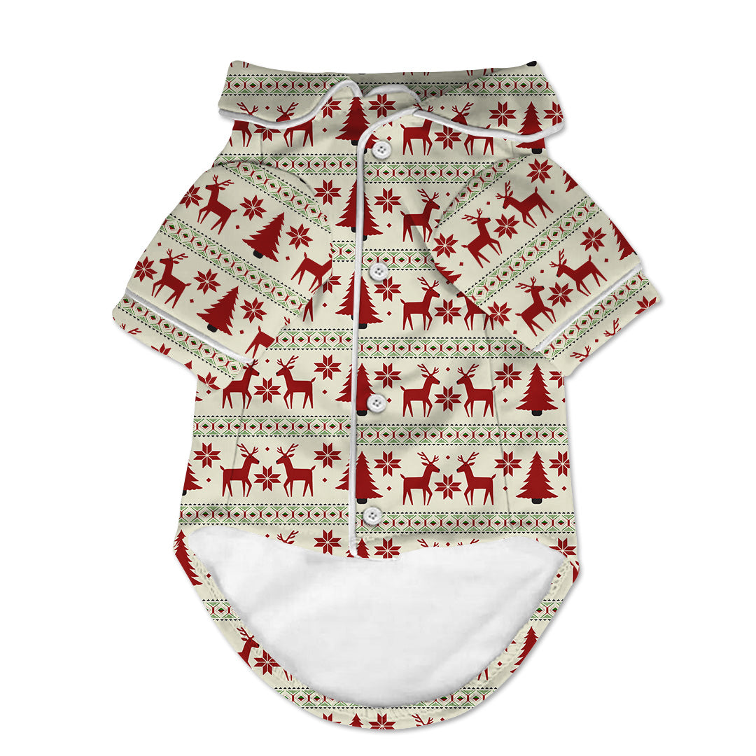 Christmas Deer Big Dog Pajama