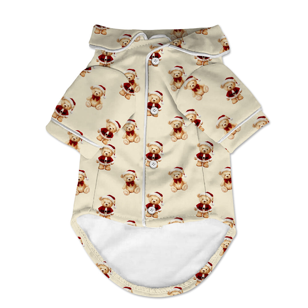 Christmas Teddy Bears Small Dog Pajama