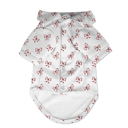 Red Bow Small Dog Pajama