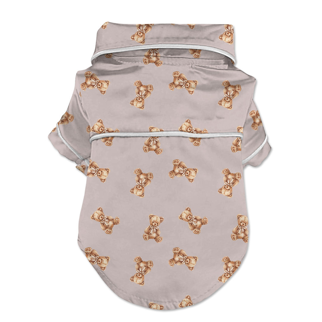 Teddy Bear with Bow Small Dog Pajama