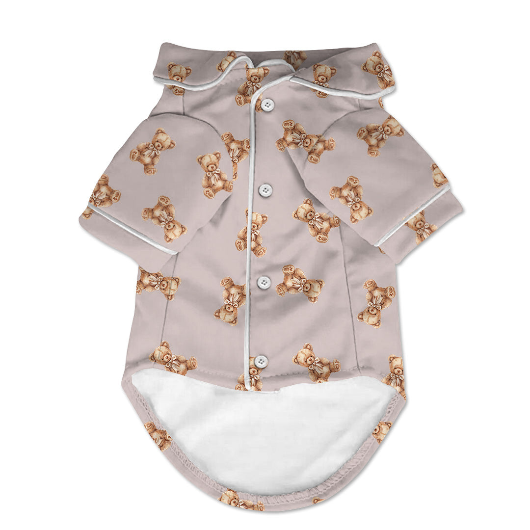 Teddy Bear with Bow Big Dog Pajama