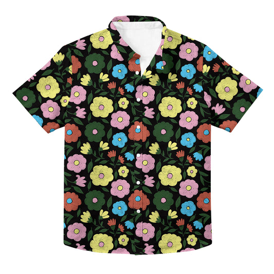 Big Flowers Unisex Hawaiian Button Up