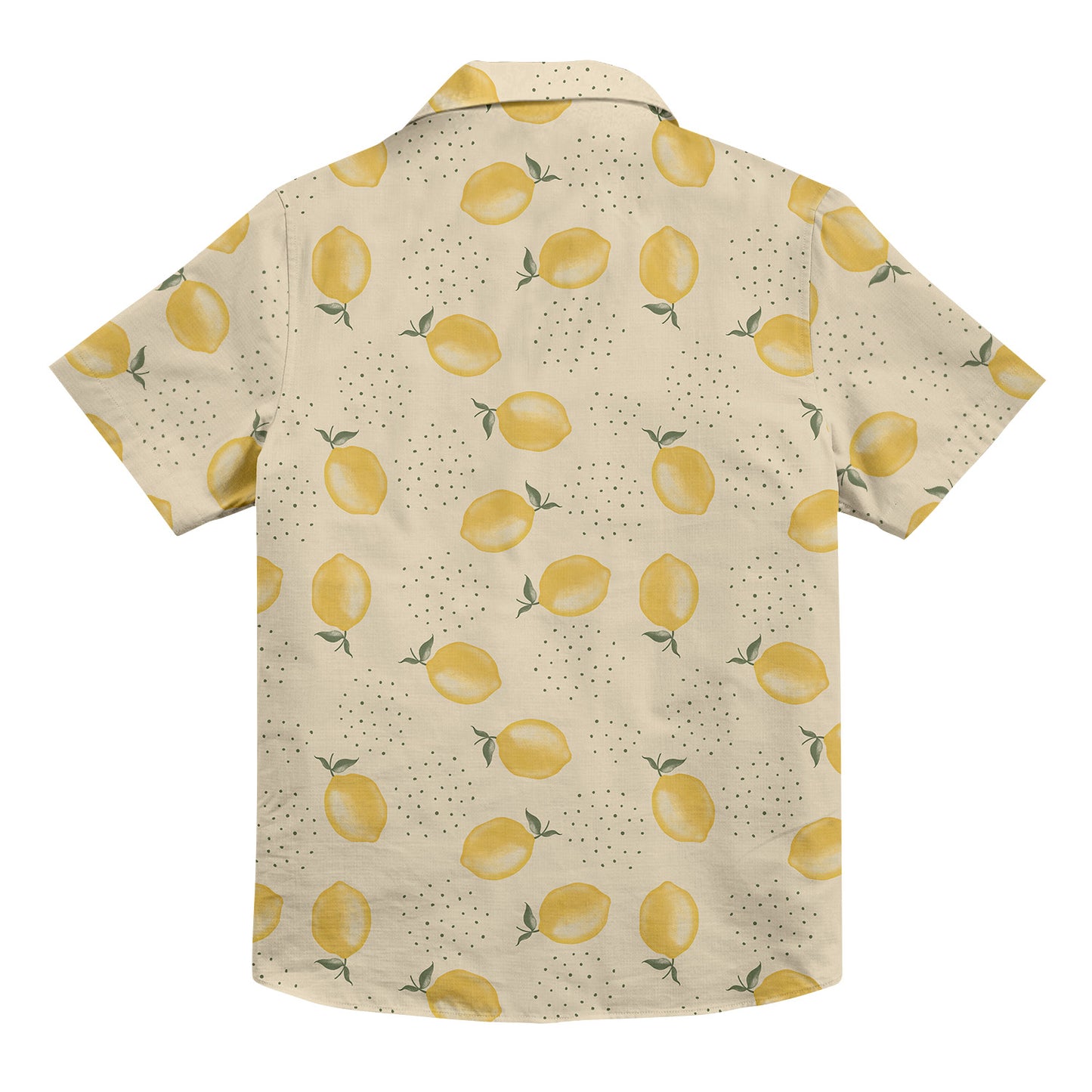 Lemon Unisex Hawaiian Button Up