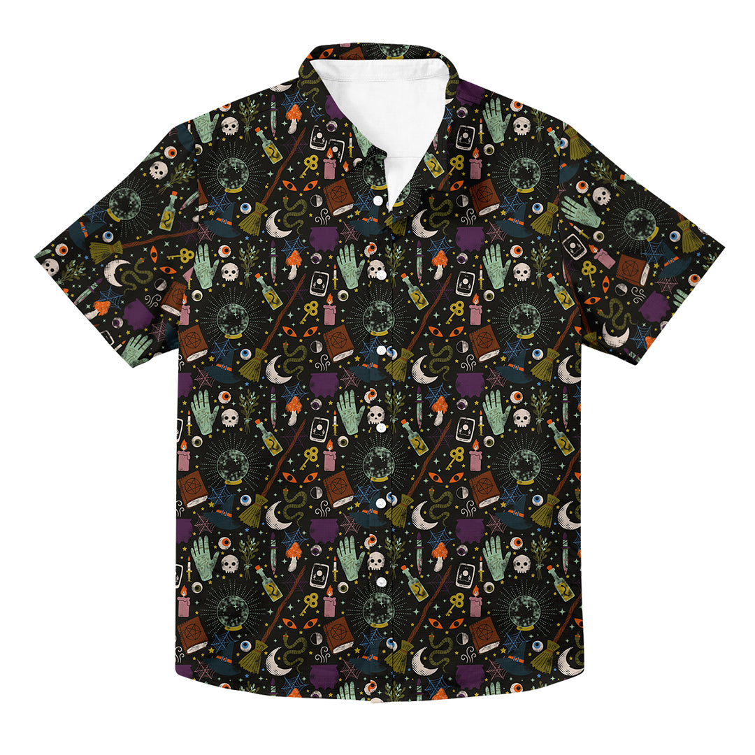 Magic Witch Unisex Hawaiian Button Up