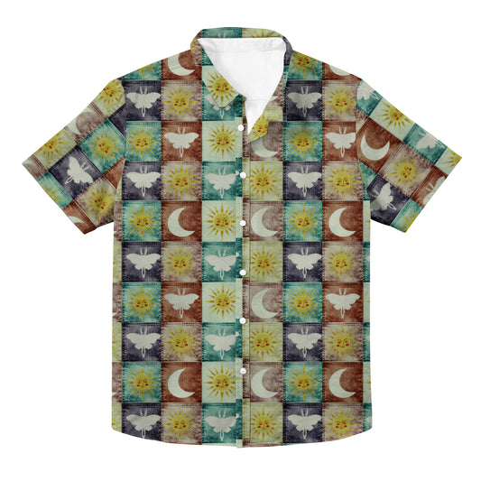 Mystical Butterflies Unisex Hawaiian Button Up