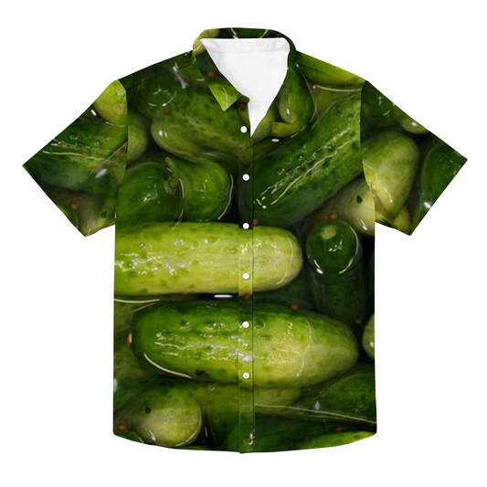 Pickles Unisex Hawaiian Button Up