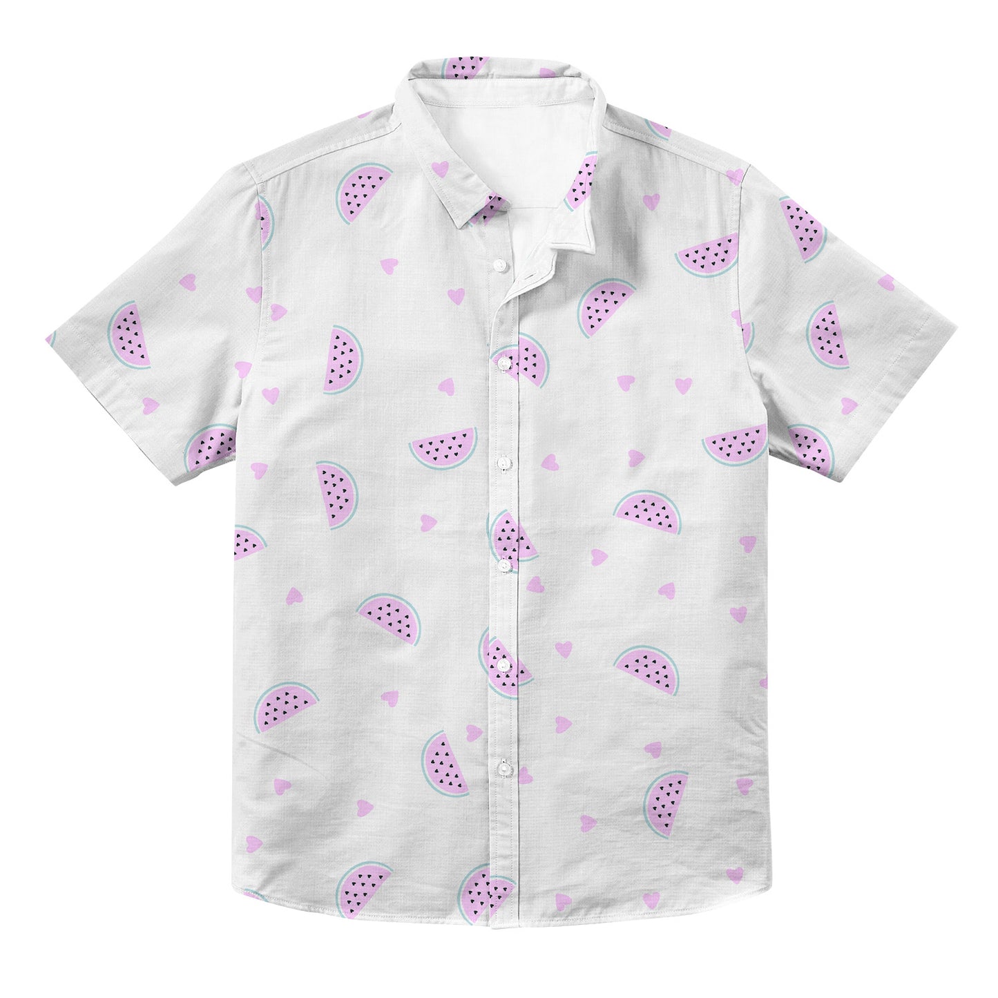 Watermelon Unisex Hawaiian Button Up