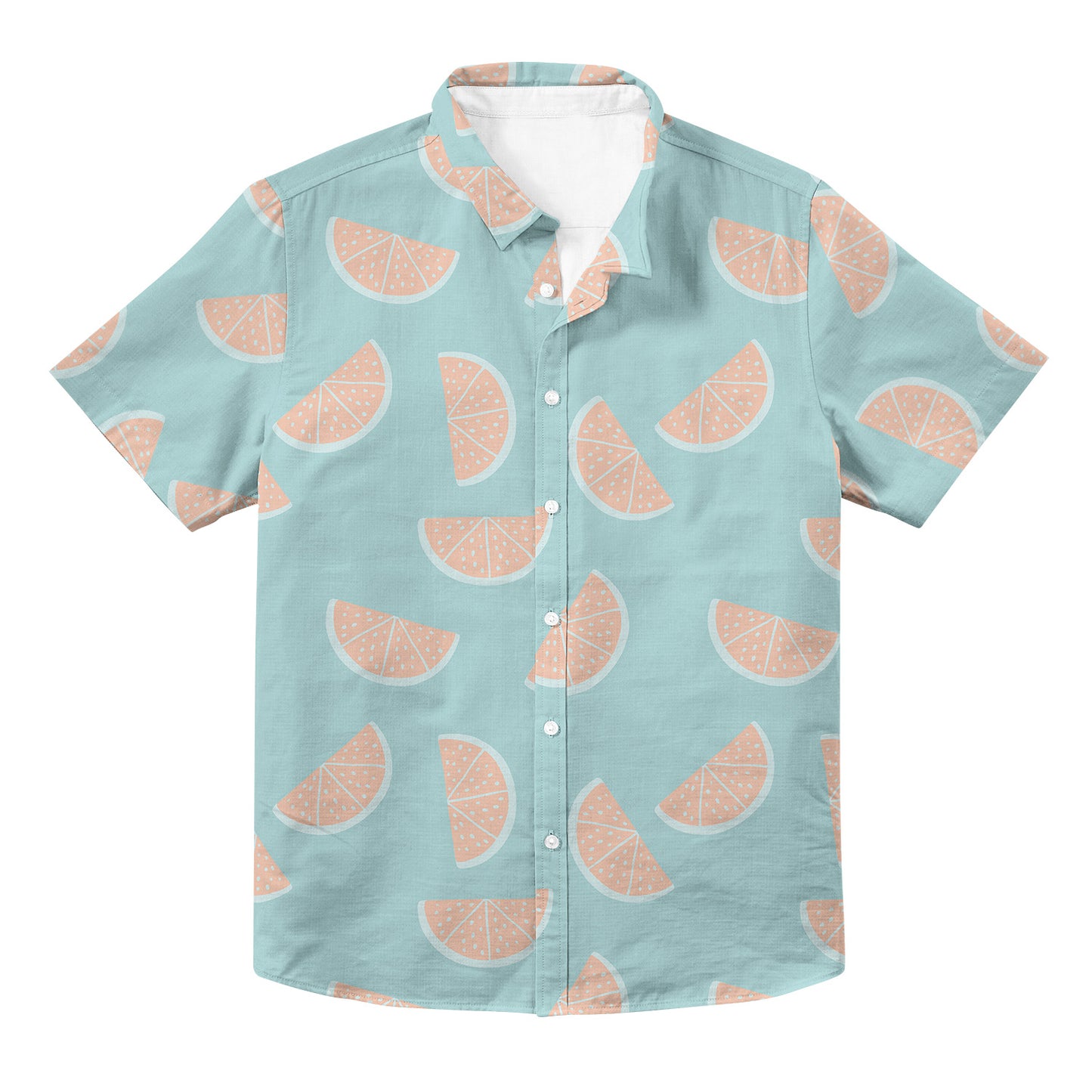 Lime Unisex Hawaiian Button Up