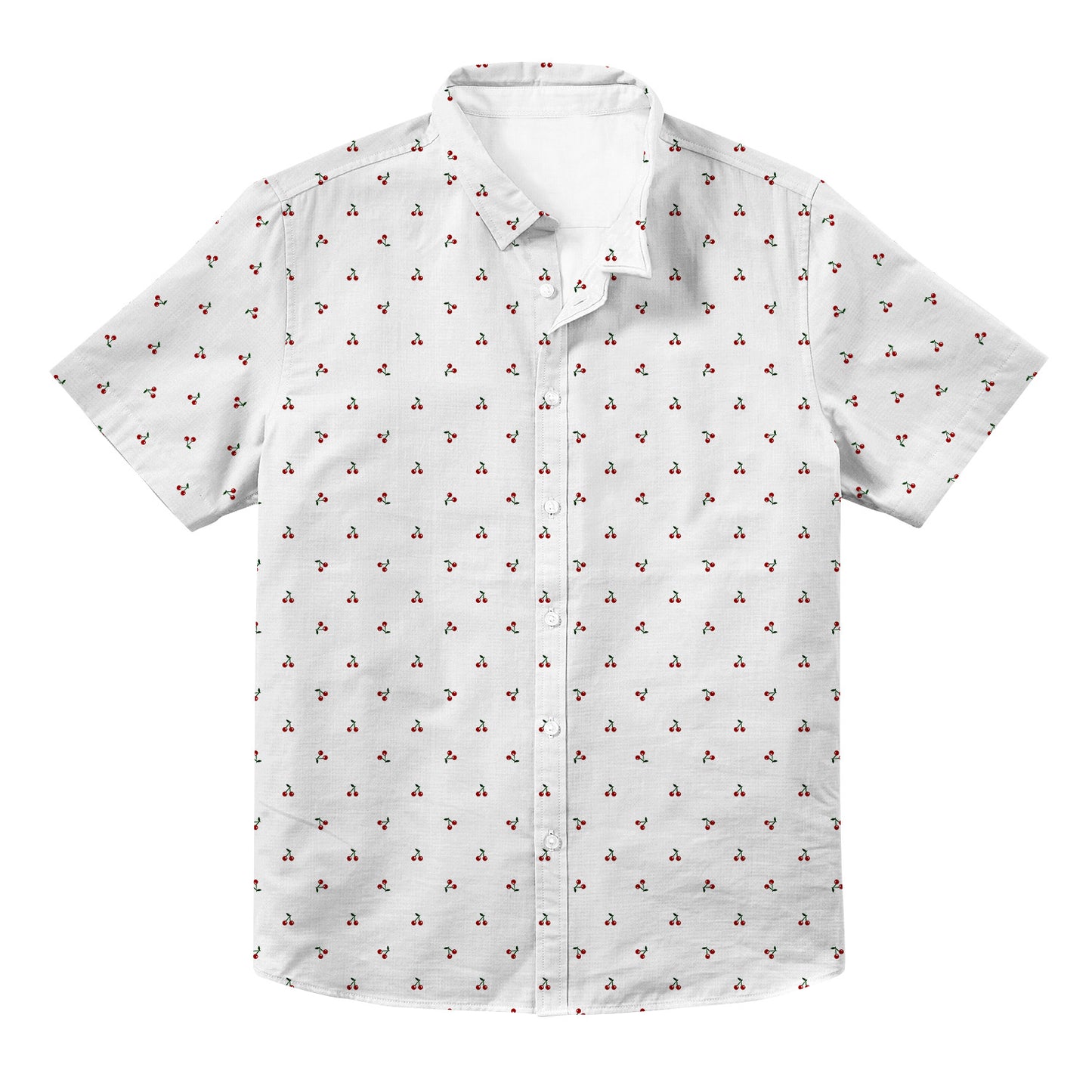 Cherry Unisex Hawaiian Button Up