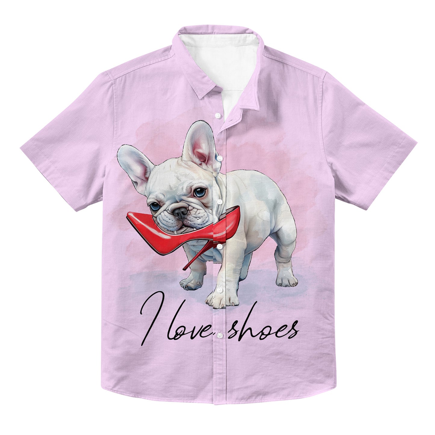 I Love Shoes Unisex Hawaiian Button Up