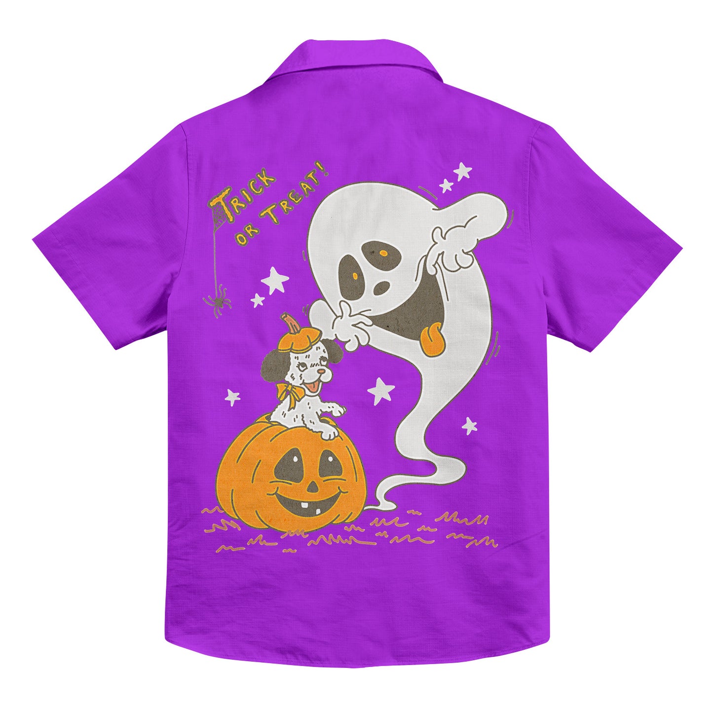 Trick or Treat Unisex Hawaiian Button Up