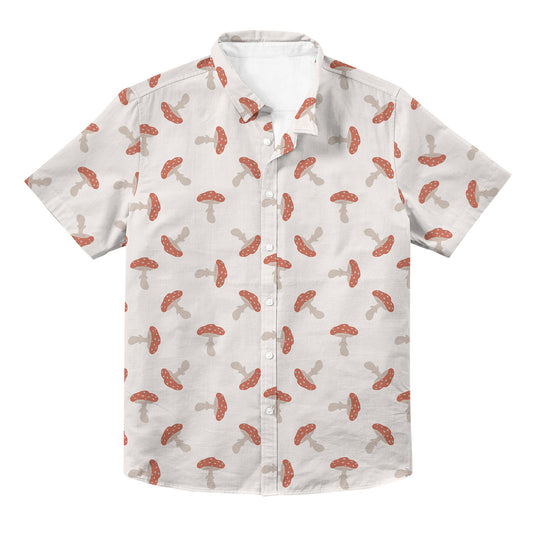 Mushroom Unisex Hawaiian Button Up