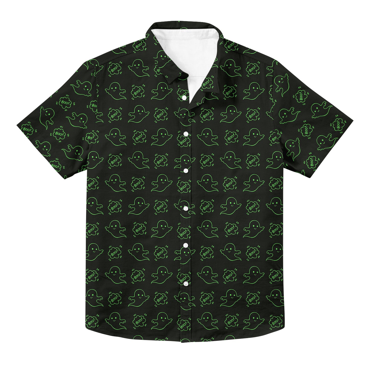 Boo! Unisex Hawaiian Button Up