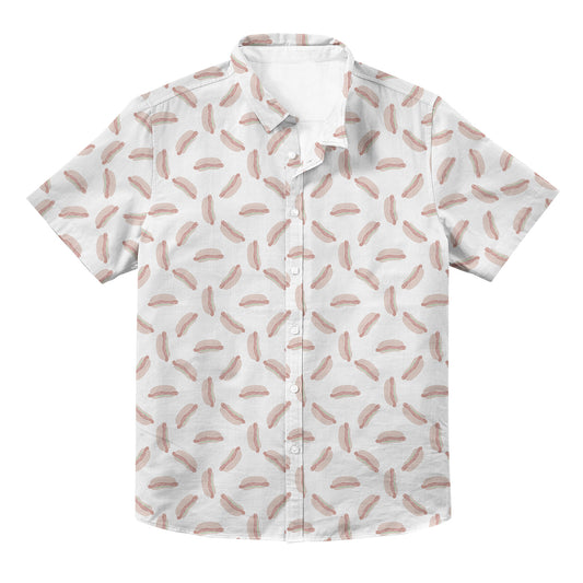 Hot Dog Unisex Hawaiian Button Up