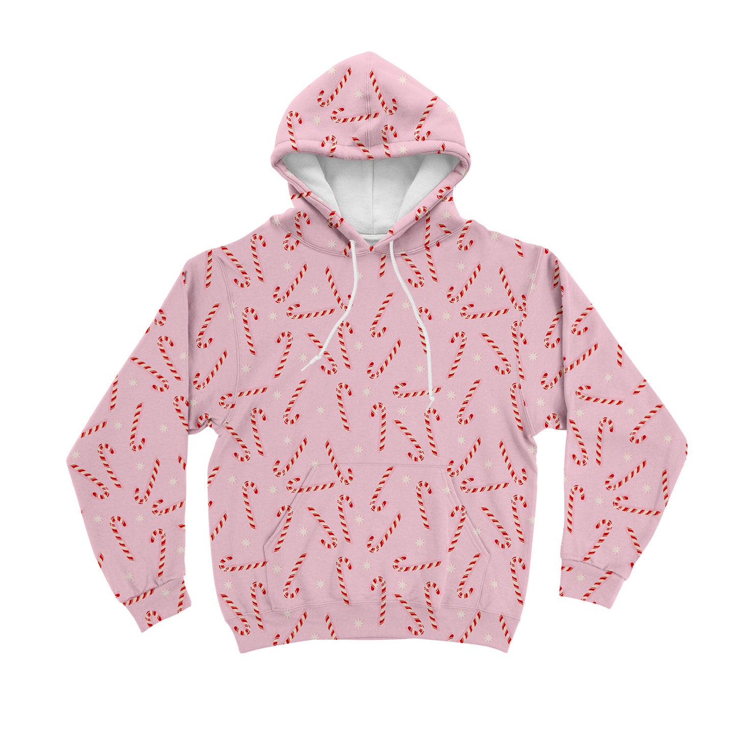 Pink Candy Canes Unisex Hoodie