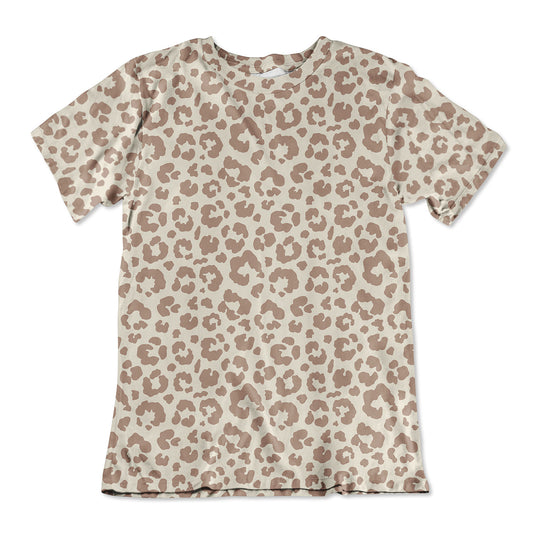 Brown Leopard Pattern Unisex Tee