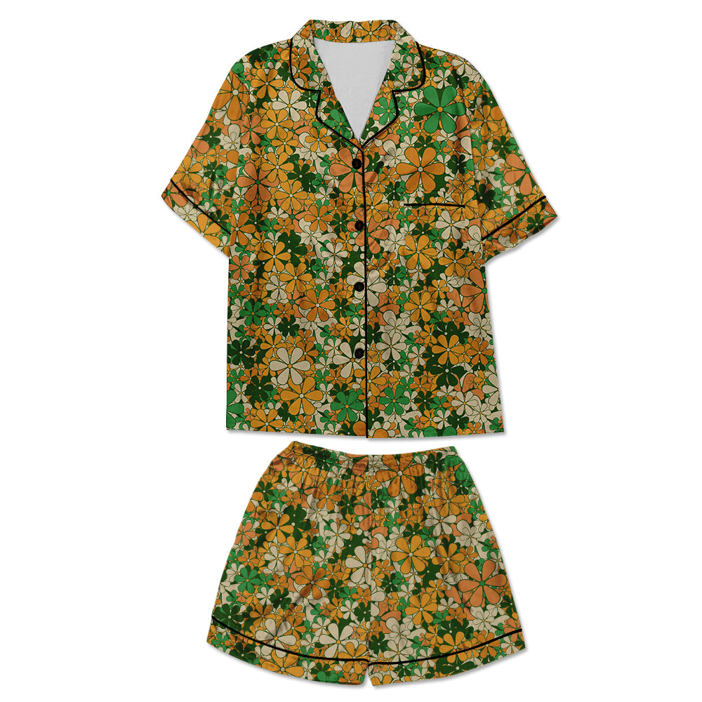 Hippie Flowers Women's Pajama Set