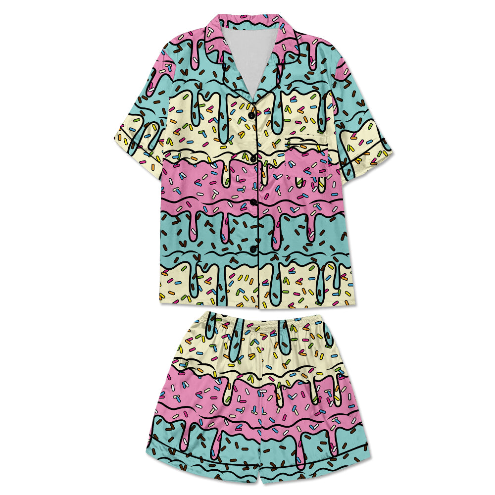 Ice Cream Drip Women's Pajama Set