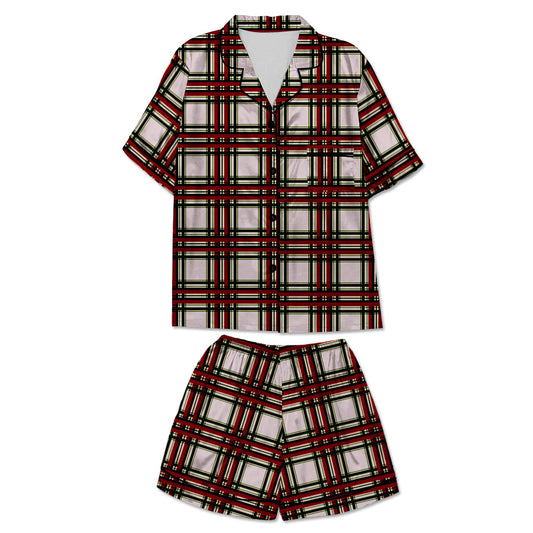 Checkered Pattern Women's Pajama Set