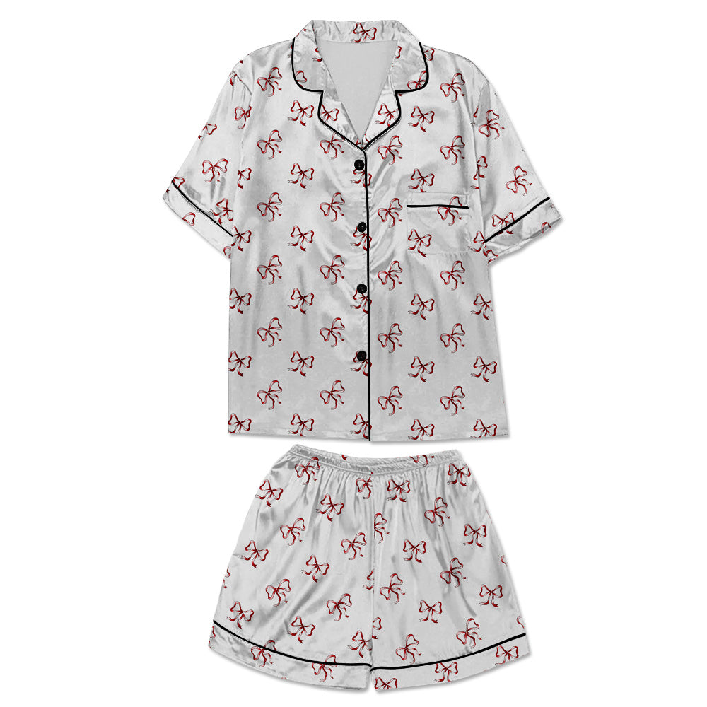 Red Bow Women's Pajama Set