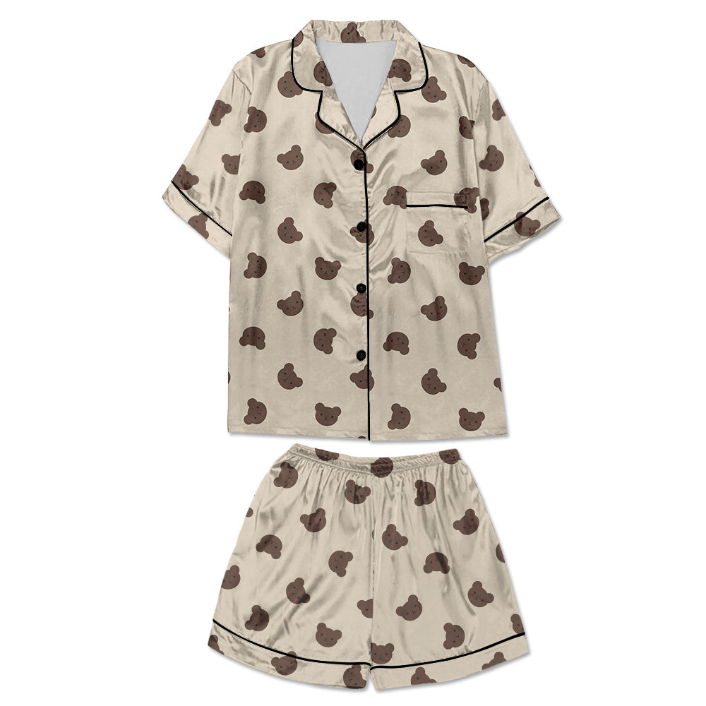 Teddy Bear Head Women's Pajama Set